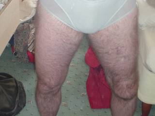 Tight white panties