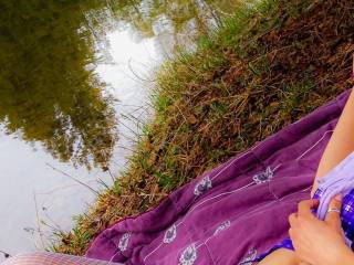 I love the view of you laying there and I also enjoy fishing...maybe I should dangle my bait in front of you? X