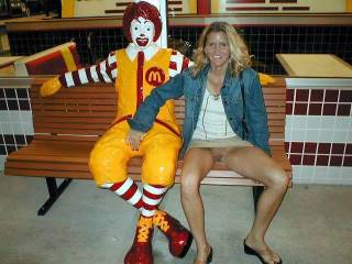 Forget about that clown and grab the hard-on you've given me! Great legs! Very pretty woman. Great sense of humor. It all adds up to very hot.