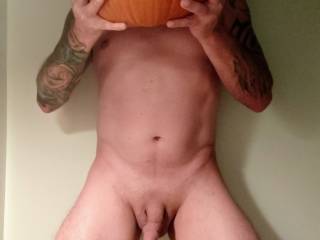 Showing off my pumpkin