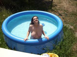 do you want to suck my tits in the pool