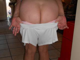 So naughty again, have to slide those panties down to your knees, bend you over the table for a wicked spanking making those sweet cheeks so very red, before spreading them for a good ass fucking with hot cream filling, then pull the panties right back up saturated with cum.