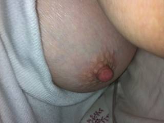 She has such a hard nipple.  Would you suck on it for her?
