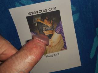 Seeing Ms. Naughtyx2 finger fucking herself while wearing nipple clamps inspired my hard cock to ache so good that I needed to massage my stiff dick over her  >:)