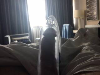 I lik this new toy which can turns soft cock. Into a ready  one
