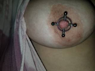 Wife\'s new nipple rings