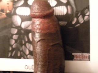 Oooooo, who could resist that hard thick black cock...I'd enjoy trying to swallow it....all.  MILF K