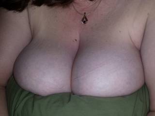 Wife teasing the goodies. You like?