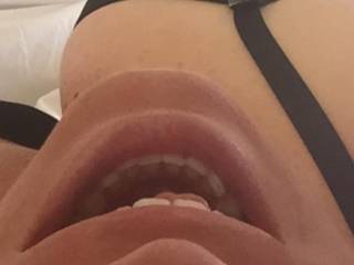 Aching to put a big load on your beautiful lips, your chin and spray with cum your gorgeous tits! This view makes it possible and also me really hard;)