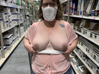 Sexy Trish having fun shopping