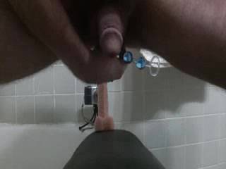 I lubed up my ass and went for a ride on a dildo. Handsfree mini cum at the end, then a bit of manual assistance for the follow up.