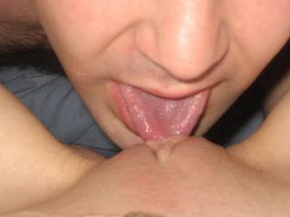 licking her delicious pussy