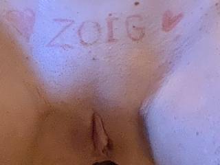 Our first zoig genuine photo. Just freshly shaven by my horny sexy husband. He is just about to go down on me , I will post some pictures later. Who would like to give my husband a hand pleasuring me ??? 🍆🍆🍆🍆🍆👅👅👅👅👅👅👅