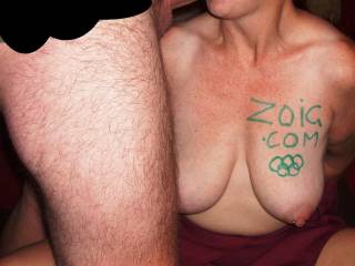 Love to play in your Olympics. Hope nipple pinching while get a blowjob event is still open. Love it. Fantastic tits.