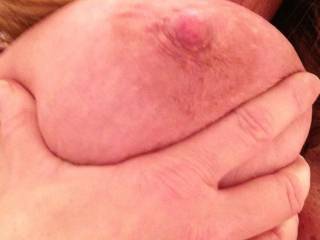 I stand over you rubbing my cock against your stiff nipple and my cock head pounding towards your hot tounge. When I shoot my cumshot I smear it all over your tits and tounge, seeing you lick and smear my cock juice with your hot tounge... WOW!!!!
