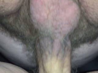 Luv the wet sounds of her pussy sucking on your cock