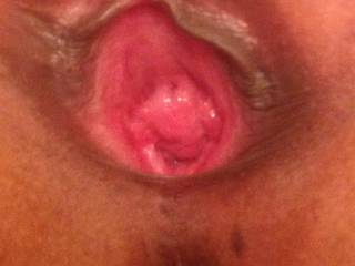 Swollen up spreading that pink pussy wide open begging 2 have stiff prick run up in there