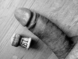 love to show my hardened shaft... makes a very good "cork"... any one needing some holes wonderfully plugged?