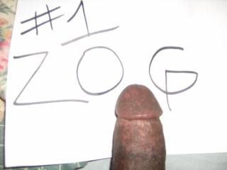 Just a pic I took with my fat cock being used as the "I" in Zoig. Would you like to see more pics of my cock ladies?