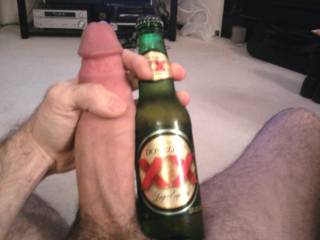 ladies can you deep throat a beer bottle?