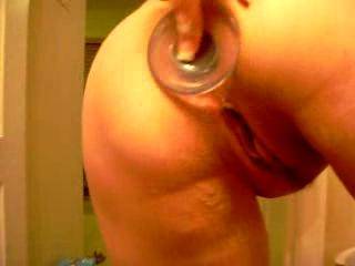 play time with my big clear plug... do you like my gaping hole? ;)