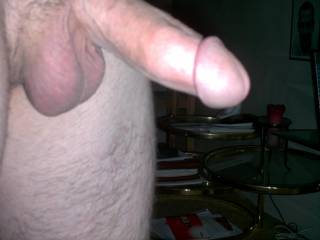 Smooth, shaved cock.