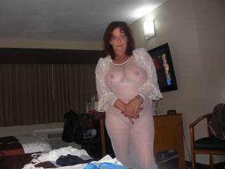 seeing how her nice nipples look in this white outfit well zoig members what do you think please let us know