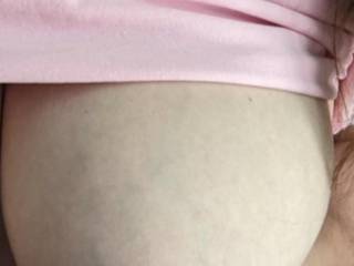 A close up of bbygrl pinching and pulling on her left nipple. I love making her pinch and pull on her nipples so hard it hurts while I’m fucking one of her amazing holes. I can literally feel her pussy getting wetter the harder her nipples get pinched