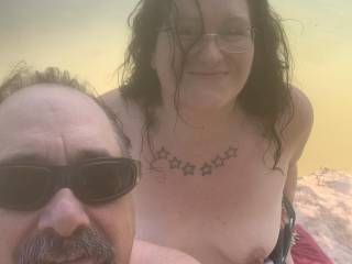 My lovely wife and I at our swimming hole in Idaho