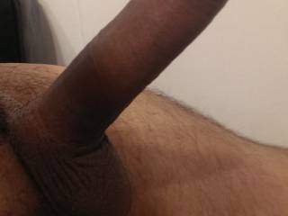 Closeup of my erect cock just waiting to be teased by a tight ass or a wet pussy, maybe buried deep in a mouth