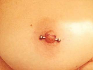 Mrs pierced nipple