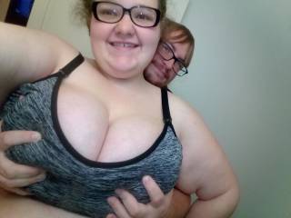 He loves the new bra and I love with the gropes me