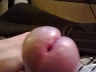 My Cock Is So Hard - I was super hard and horny! My cum slit was huge too so i took a stylus and  slid it in and out fucking the tip of my cock. It felt amazing!!!
