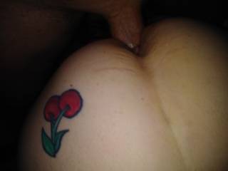 I love rubbing her tattoos as we fuck... Like her cherries?