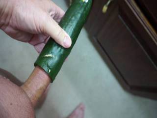 Horny and need a place to put it, and little precum on my cumber