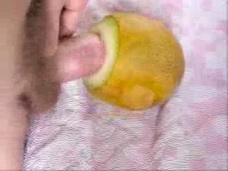 No girl around i'm pushing my cock into the tight hole of a juicy melon until i cum. Great vaccuum effect - similar if not better than deepthroating and assfucking! Wich beautiful girl would like to apply me to hers ...