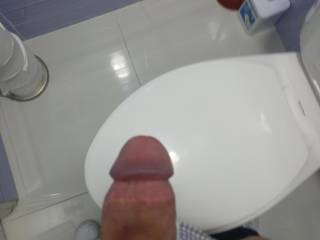 Just a pic of my thick cock while horny at work