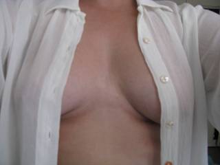 wow i love cock teasing shots like this please post more love your hard big nipples