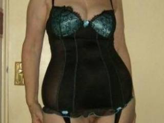 Love the outfit, the stockings and your hairy pussy!!