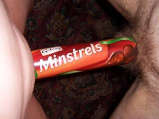 I BELIEVE IT, CHOCOLATE IS A GREAT APHRODISIAC(IT DOESN'T LOOK RIGHT, TOO TIRED TO GET A DICTIONARY) AND YOUR PUSSY AND HIS COCK HAVE GOT TO BE CHOCOLATE LOVERS.....