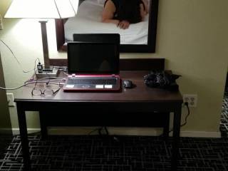 Having fun at the Hotel. Message us if you can help us have more fun.