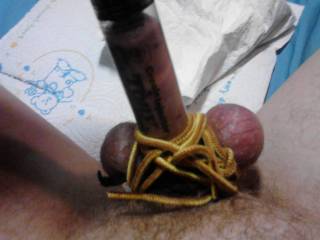 me dick sucked in a tube and tied up