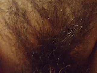 Lovely hairy pussy my wife