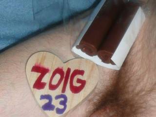 My dick as I sit plus two Ho Ho`s...chocolate...Camera used Z3.