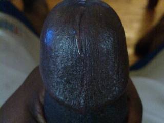 pre cum dripping down my dick's head