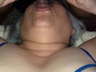 Fucking my lady\'s mouth and rubbing her clit