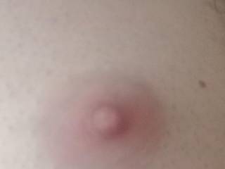 My pink shaved nipple!