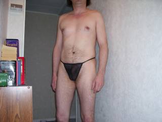 Fishnet G-string.