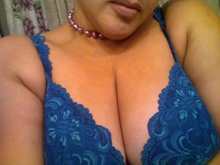 my fav bra showing off my favorite part of my body, my 42D boobs