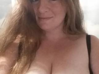 My beautiful wife. WOW. Look at that face and those big tits, Let her know what you think.
